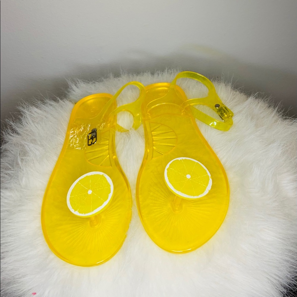 Lemon Jelly Sandals 🍋